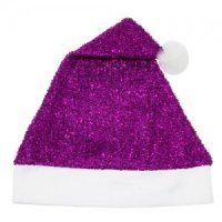 Cappello Natale Viola Metallizzato