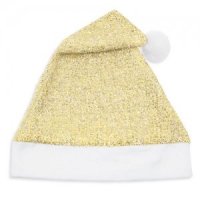 Cappello Natale Dorato Glitter